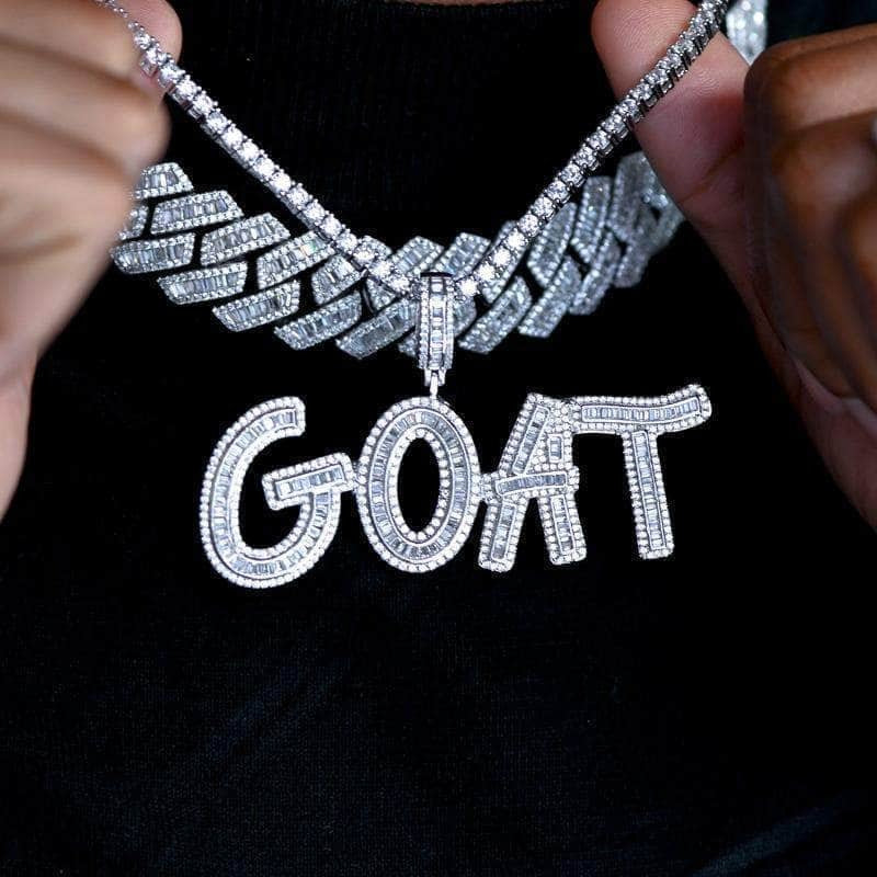 Personalized Custom Baguette Name Necklace